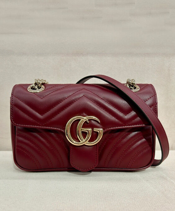 Gucci GG Marmont Small Shoulder Bag 443497 Mauve